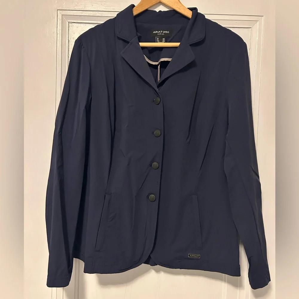 Navy Women's Equestrian Show Jacket - Picture 1 of 3